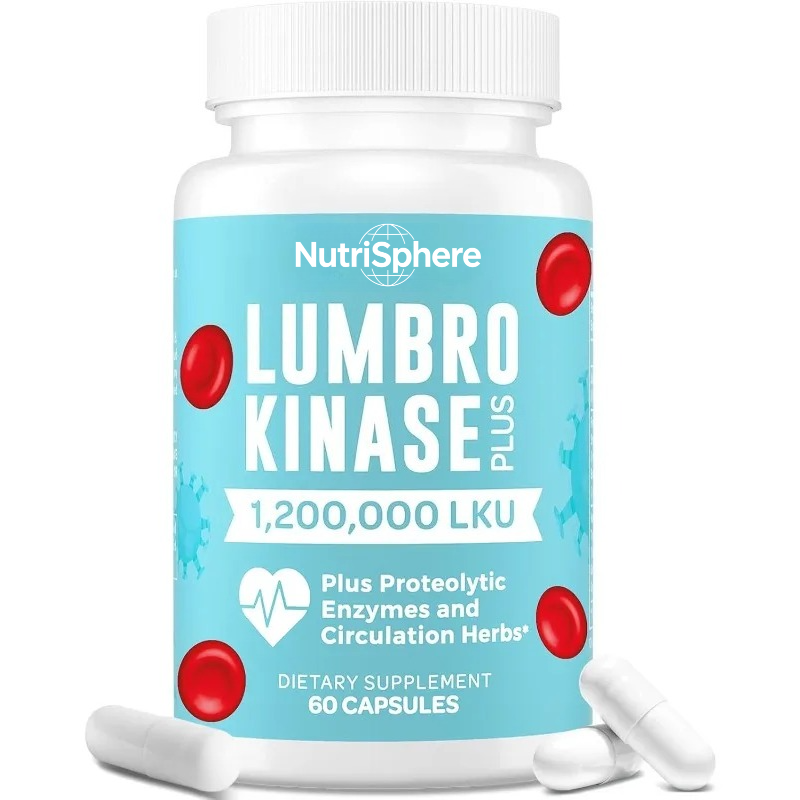 Herbal Supplement - Lumbrokinase Takviye Kapsülleri, Proteolitik Enzimler ve
