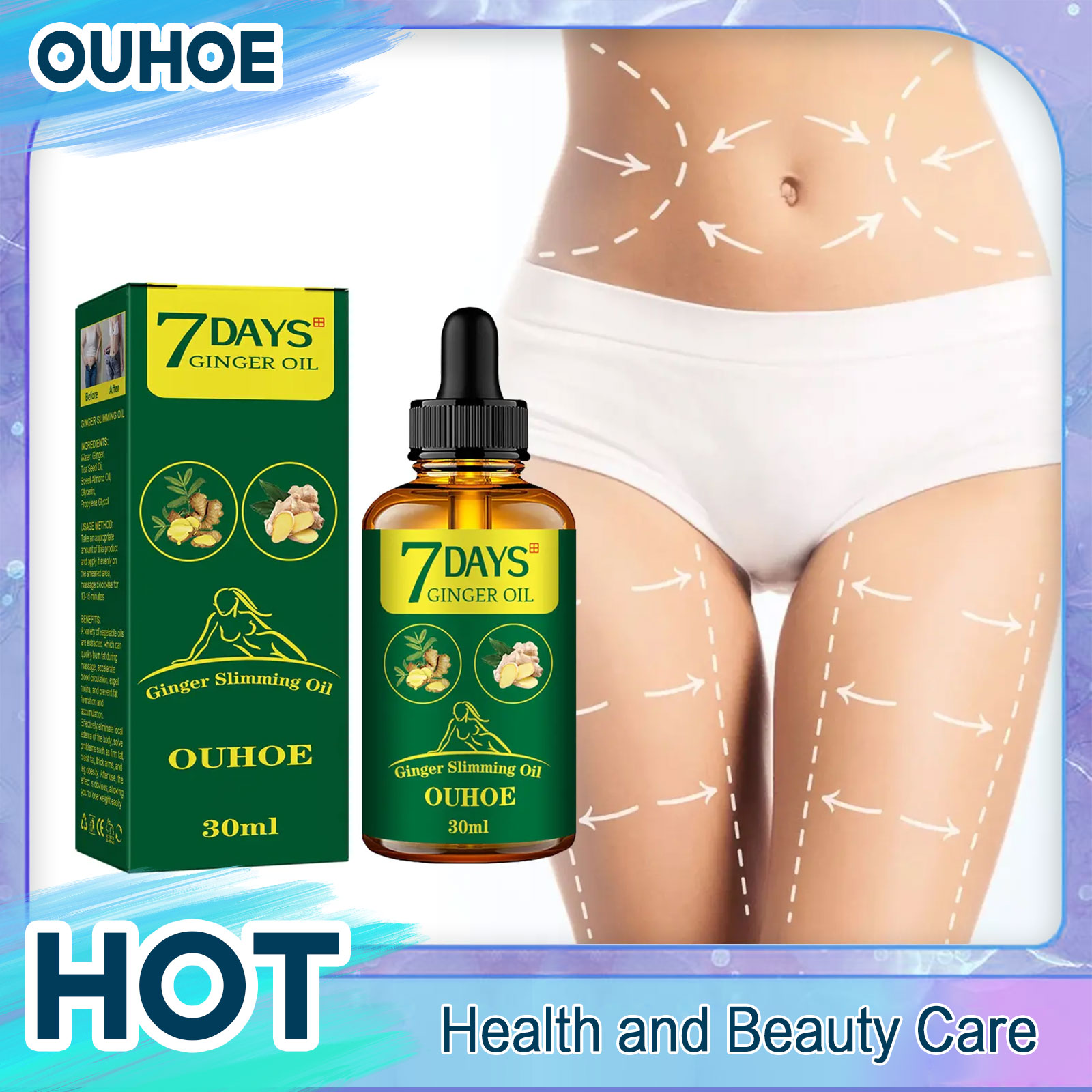 Ginger Tea - Zencefil Zayıflama Yağı Hızlı Yağ Yakıcı