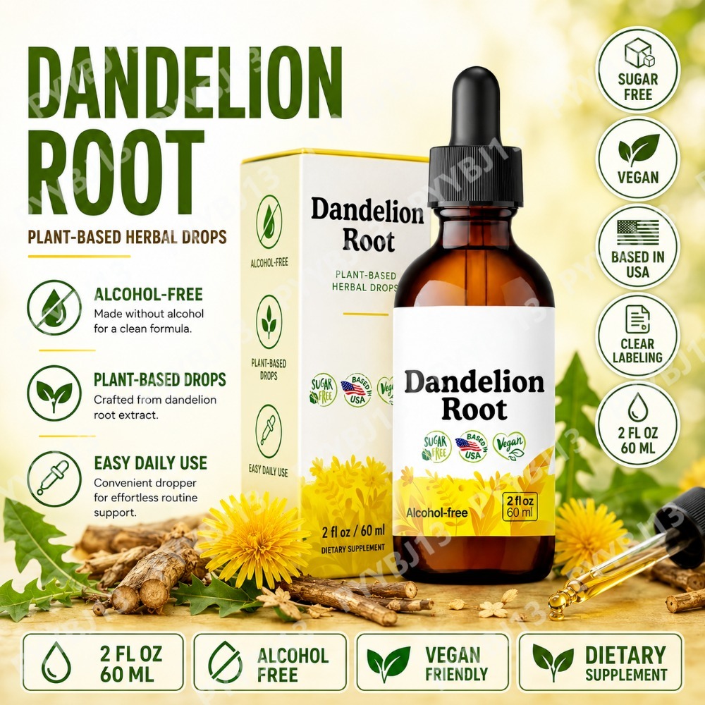Herbal Tincture - Karahindiba Kökü Takviyesi Karaciğer Detoks Temizleyici