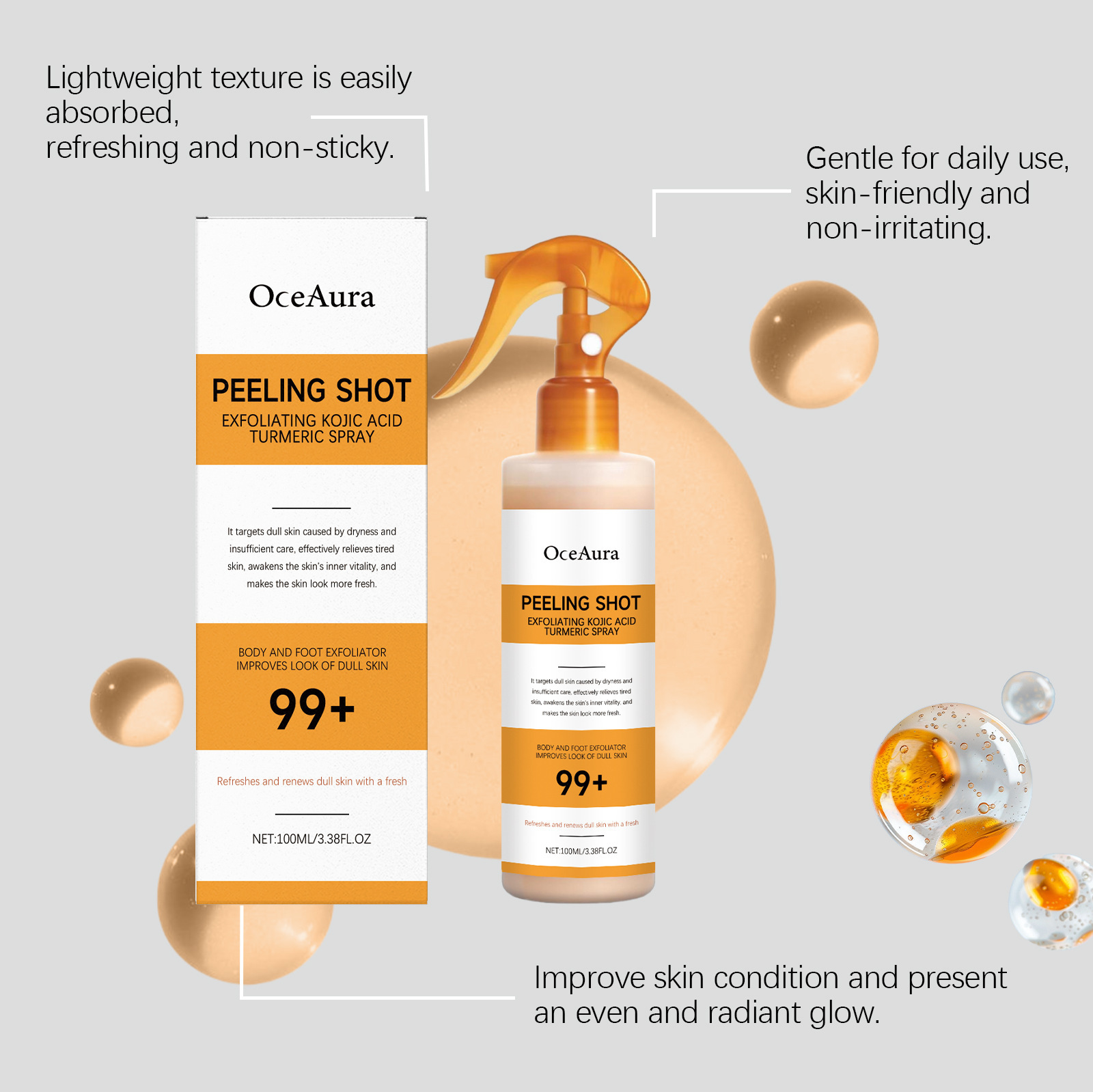 OCEAURA Zerdeçal Peeling Sprey - Turmeric incelemesi ve fiyatı
